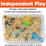 Creativity for Kids Sensory Bin: Construction Zone Playset for Preschool Learning Activities Ages 3-5+