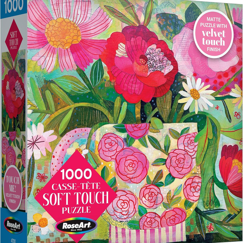 RoseArt Soft Touch Backyard Country Farm Scene 1000 Piece Jigsaw Puzzle for Adults