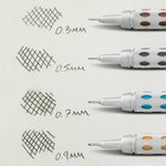 Pentel GraphGear1000 Automatic Drafting Pencil (0.9mm), Yellow Accents
