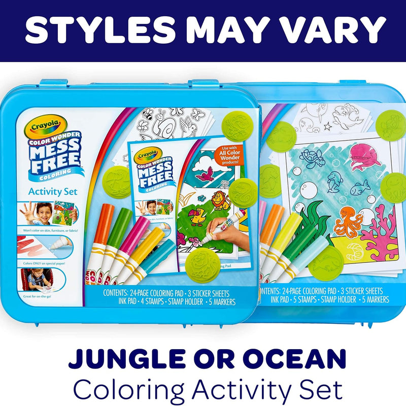 Crayola Color Wonder Mess Free Coloring Activity Set (30+ Pcs), Travel Art Kit, Gift for Kids & Toddlers, Ages 3+