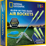 National Geographic Air Rocket Launcher Science Kit for Kids 8–12 with Glow-in-the-Dark Foam Rockets and Adjustable Launch Base