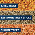 Tetra ReptoMin 3-in-1 Select-A-Food, 1.94 oz | Baby Sticks, Shrimp & Krill Treats For Aquatic Turtles With No Artificial Flavors