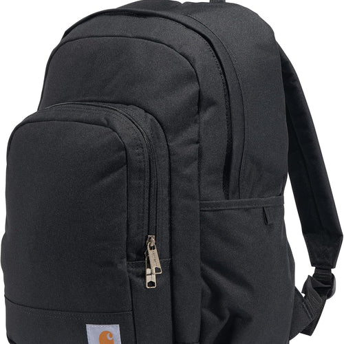 Carhartt 25L Classic Laptop Backpack, Durable Water-Resistant Pack W/ 16" Laptop Sleeve and Multiple Organizational Compartments, Black
