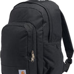 Carhartt 25L Classic Laptop Backpack, Durable Water-Resistant Pack W/ 16" Laptop Sleeve and Multiple Organizational Compartments, Black