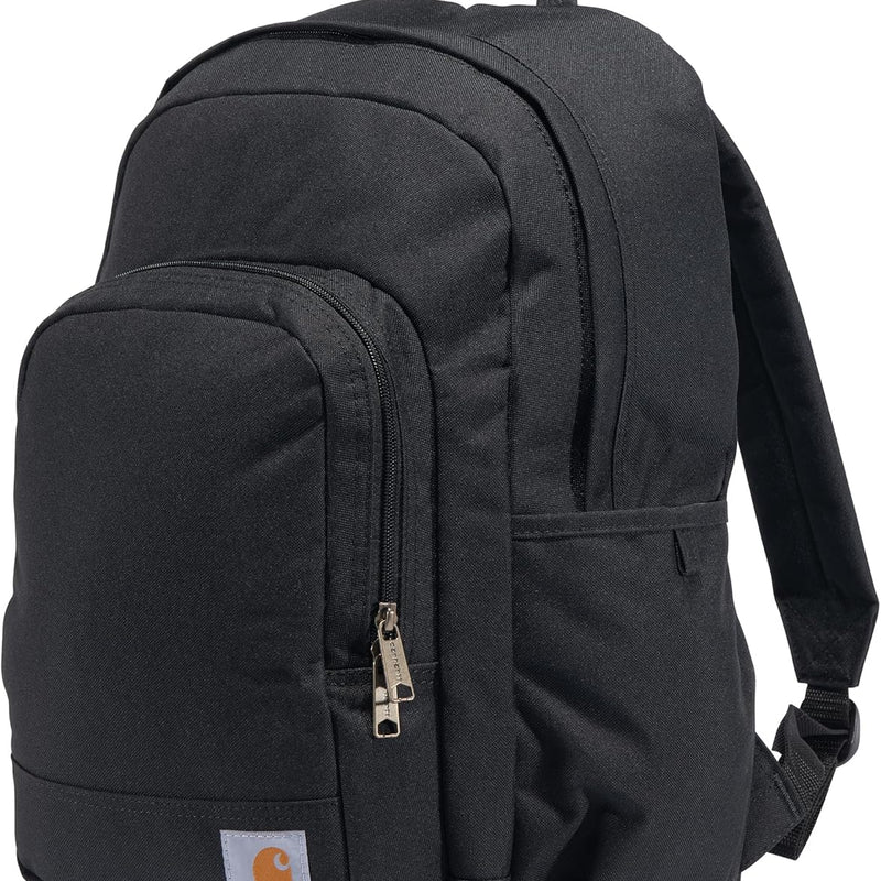 Carhartt 25L Classic Laptop Backpack, Durable Water-Resistant Pack W/ 16" Laptop Sleeve and Multiple Organizational Compartments, Black