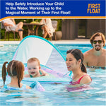 SwimWays Baby Spring Float with Adjustable Canopy and UPF Sun Protection for 9-24 Months