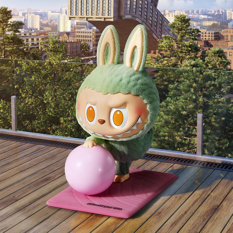 POP MART THE Monsters Labubu Lazy Yoga Series Blind Box Mystery Box Figures, Random Design Action Figures Collectible Toys Home Decorations, Holiday Birthday Gifts for Boys and Girls, Single Box