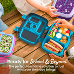 Bentgo Kids Prints Leak-Proof, 5-Compartment Bento-Style Kids Lunch Box - Ideal Portion Sizes for Ages 3-7, Durable, Drop-Proof, Dishwasher Safe, & PFAS & BPA-Free Materials (Dinosaur)
