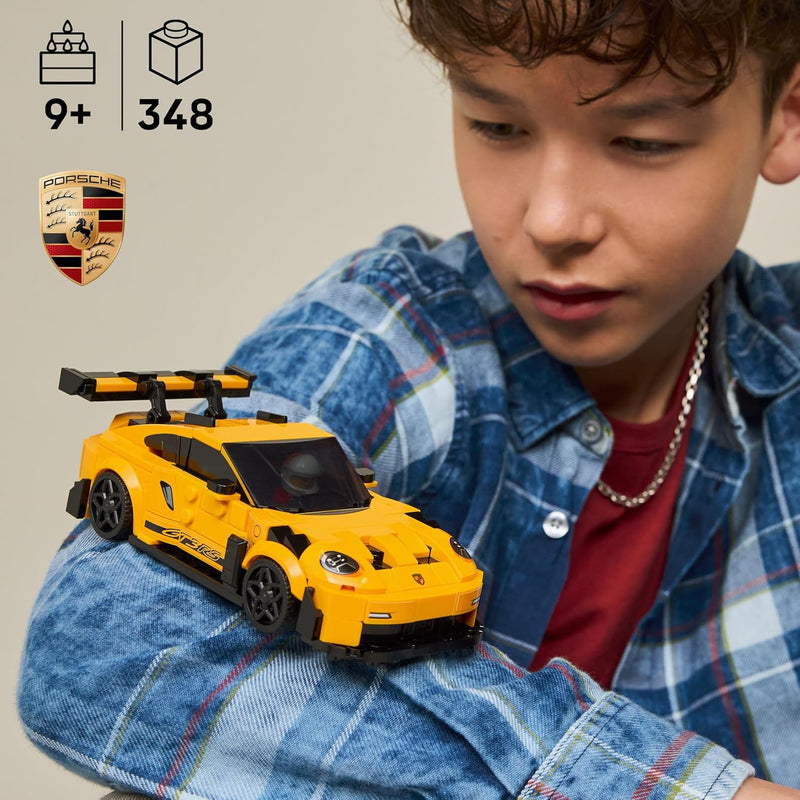 LEGO Speed Champions Porsche 911 GT3 RS Super Car Toy Kit for Kids Ages 9+