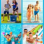 Tlitlimom 16Pcs Reusable Water Bomb Balloons, Pool Beach Toys for Kids ages 3-12, Summer Toy Water Toy for and Girls, Outdoor Activities Water Games Toys Self Sealing Water Splash Ball for Fun