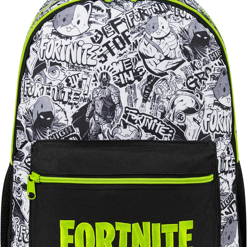 Fortnite Backpack for Kids Teens School Bookbag Travel Bag Rucksack for Vacation Sports Gifts for Kids (Black AOP)