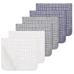 Looxii Muslin Burp Cloths 6 Pack - 20" x 10" - Ultra Soft & Absorbent, 6-Layer 100% Cotton for Spit Up & Drool- Gentle Neutral Burping Cloths, Baby Newborn Essentials Gifts for Boys Girls, Apricot