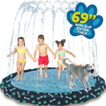 SplashEZ 3-in-1 Splash Pad, Sprinkler & Baby Pool - Toddler Outdoor Water Toys for Learning & Fun