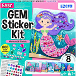EZCRA Gem Sticker Kit for Kids - 990+ Stickers, 8 Unicorn Princess Themes | Diamond Art Stickers and Gem Craft Set. Mess-Free and DIY Arts and Crafts. Birthday and Holiday Gift for Girls Ages 3-8.