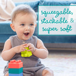 Infantino Super Soft Building Blocks, BPA-Free, 12-Piece Set