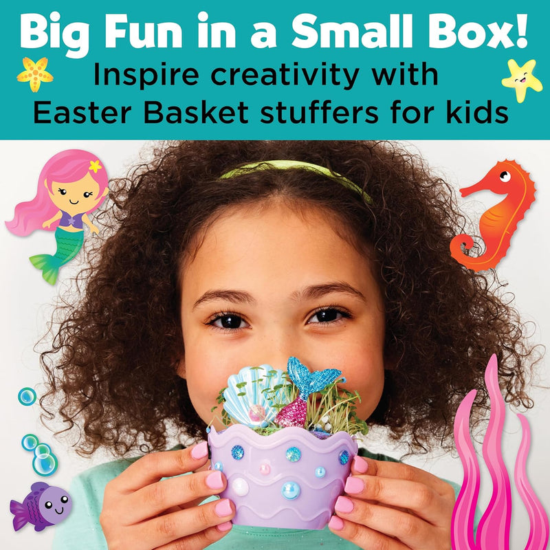 Creativity for Kids Mini Garden Mermaid Terrarium Kit - Perfect for Girls and Kids Who Love Science and Crafts