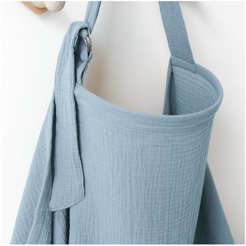 MairMore 100% Muslin Cotton Nursing Cover with Arch Neckline for Women | Large & Breathable Nursing Apron, Multi-Use Breastfeeding & Stroller Cover, Full Privacy for Mom & Baby (Ivory rainbow)