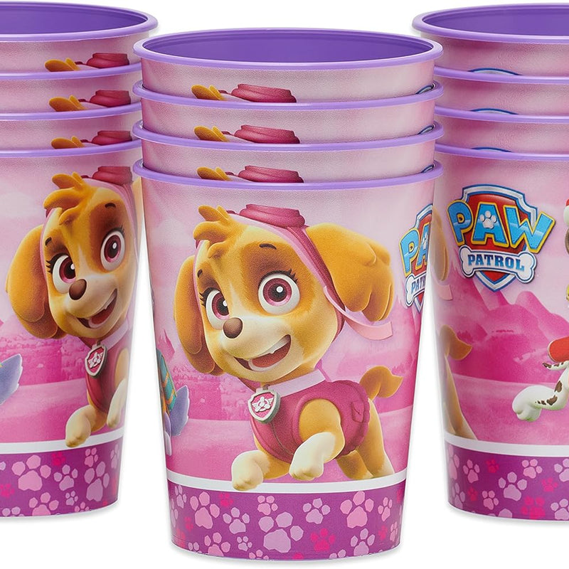 Paw Patrol Party Cups: Reusable 16oz Plastic Cups for Kid's Birthdays & Celebrations
