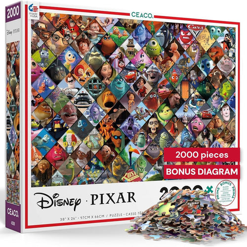 Ceaco - Disney/Pixar Clips - 2000 Piece Jigsaw Puzzle , 5"