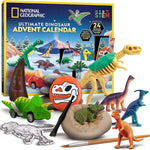 National Geographic Clay Dinosaur Arts and Crafts Activity Kit for Kids | Dinosaurs Toys, 5 Clay Colors, 5 Skeleton Models, Air-Dry Modeling Clay, Sculpting Activity, Imaginative Play, Birthday Gift
