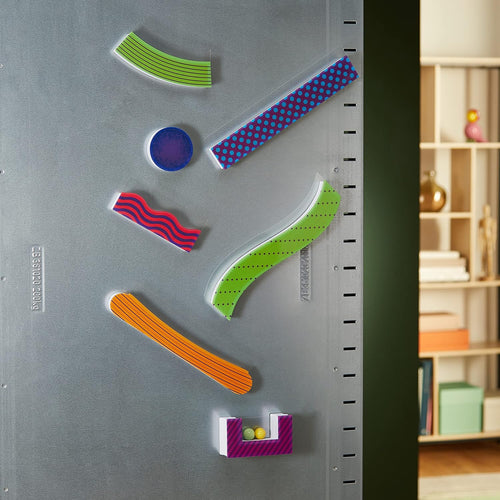 Learning Resources Tumble Trax Magnetic Marble Run STEM Toy for Kids 4-8 with Marbles and Track Pieces