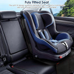 Sinvitron Car Seat Protector for Child Car Seat - Waterproof Non-Slip Leather Mat with 2 Mesh Pockets, Universal Seat Cover for Baby, Pets & Vehicles (1-Pack, Black)