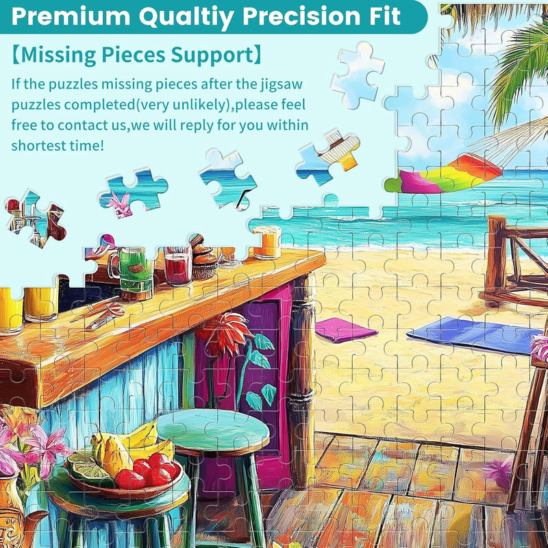500 Piece Seaside Bar Puzzle for Adults and Family Games