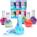 Tub Works Kids Nontoxic Bath Bomb Potions, Variety 6 Pack, Fizzes, Foams & Bubbles with Colorful Eruption, Interactive Bath Toys for Toddler Science Fun