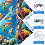 500 Piece Puzzle for Adults, Turtle Jigsaw Puzzles, Sea Animals Puzzles 500 Pieces, Birthday and Barious Holiday Party for Family Adult, Funny Puzzle for Adults, 20.5x15 in