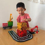 MAGNA-TILES Builder 32-Piece Magnetic Construction Set, The Original Magnetic Building Brand