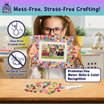 Mother of Pearl DIY Mosaic Photo Frame Craft Kit for Girls Ages 8-12 | Make-your-own Activity, Summer Projects, Tween Gift, 9 Year Old Birthday Present, Creative STEAM Activity
