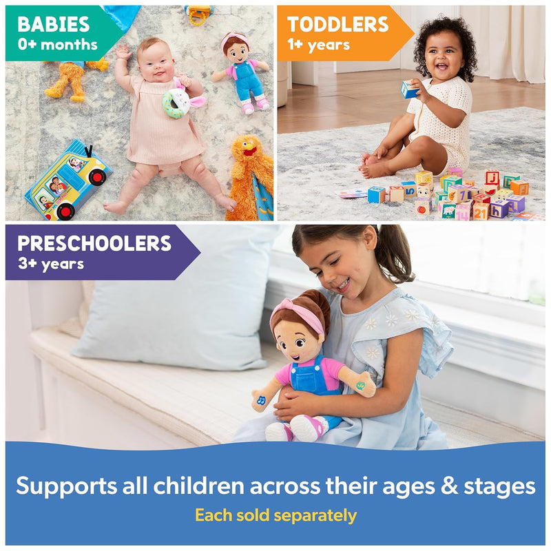 ms. rachel official sensory take-along baby swing and stroller teething toys for girls and boys 3 months-1+