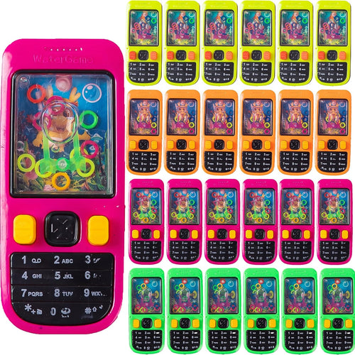 Desyeryamimi 24 Pack Handheld Water Ring Games for Kids Party Favors | Goodie Bags Stuffers Return Gifts For Kids Birthday Halloween, Back to School Classroom Prize Box Rewards Bulk