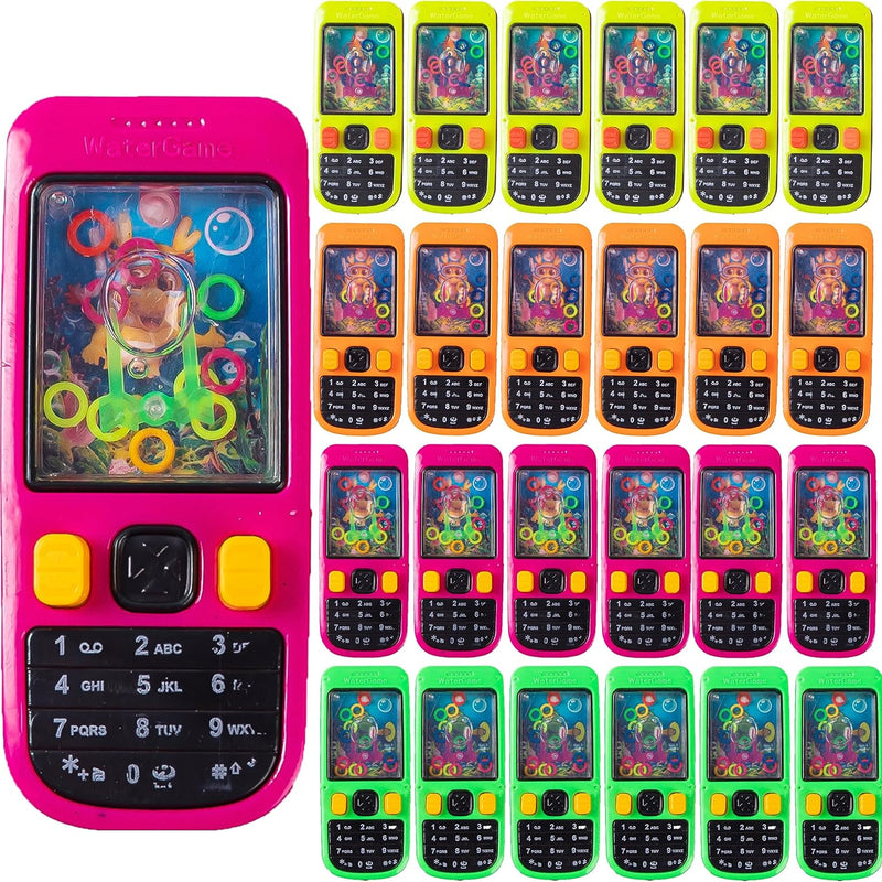 Desyeryamimi 24 Pack Handheld Water Ring Games for Kids Party Favors | Goodie Bags Stuffers Return Gifts For Kids Birthday Halloween, Back to School Classroom Prize Box Rewards Bulk