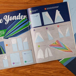 Paper airplane kit with 100 planes, 1000 stickers, launcher and rubber bands, colorful sheets, stem family gift