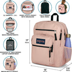 JanSport Laptop Backpack - Computer Bag with 2 Compartments, Ergonomic Shoulder Straps, 15” Laptop Sleeve, Haul Handle - Black