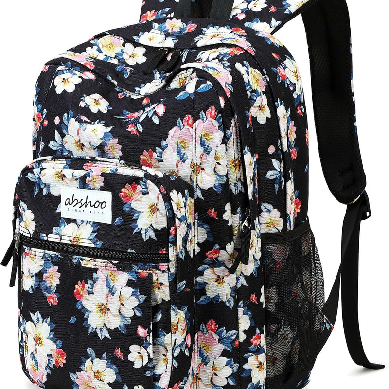 abshoo Classical Basic Womens Travel Backpack For College Men Water Resistant Bookbag (Black)
