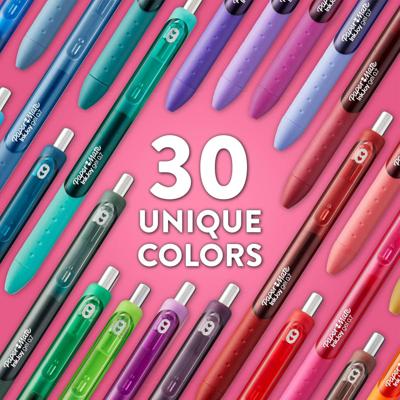 Paper Mate InkJoy Gel Pens, Assorted, Medium Point (0.7mm), 14 Count - Smooth Writing, Back to School, Teacher Supplies, Journaling, Note-Taking, Doodling