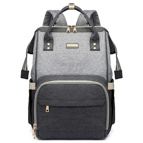 Diaper Bag Backpack for Women, Baby Bags for Girls,Diaper Bag with Changing Pad, and Insulated Pockets (Dark Grey +Light Grey)