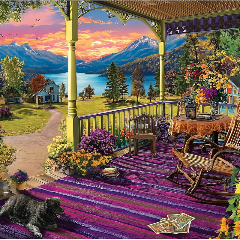 VOLUVOLU 500 Piece Puzzle for Adults, Jigsaw Puzzle,Glacier Park Jigsaw Puzzles 500 Pieces Birthday Party for Family Adults Funny Puzzle