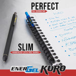 Pentel EnerGel Kuro Shades of the Ocean, Retractable Liquid Gel Pen, Assorted Ink Colors, Pack of 5 (BL437OCNPF5)