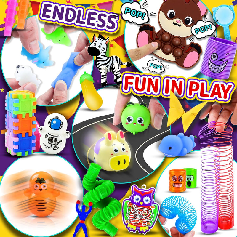 40-piece Vibrant Fidget Toy Set for Kids, Classroom Prizes, Birthday Gifts, and Stress Relief