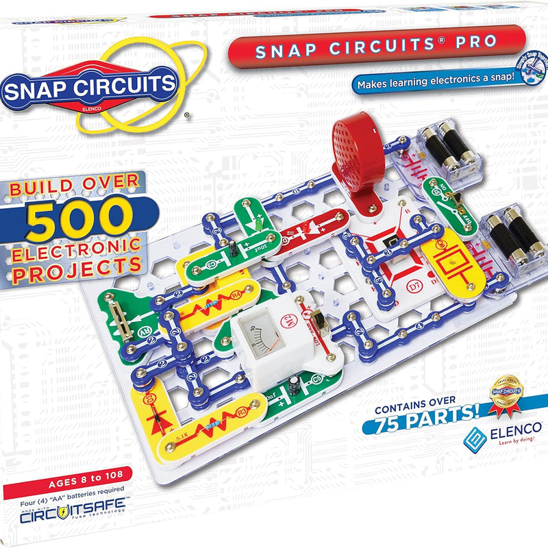 Snap Circuits Jr. SC-100 Electronics Exploration Kit, 100+ Projects, STEM Toy for Kids 8+