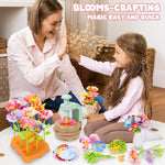 DIY Fabric Flower Bouquet Kit for Kids, Educational Toy, Arts and Crafts for 4+ Year Toddler Girl