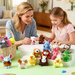 24-PC Mini Animal Plush Toy Assortment, Perfect for Kids Keychains and Party Favors