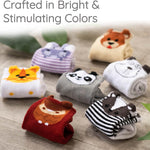 ZIRI & ZANE Baby Sock Gift Set - Unisex Newborn Gifts for Baby Showers | 7 Unique Pairs - Gender Neutral - Cute & Funny Baby Gifts - Baby Boy & Girl Registry Search Idea - Newborn Clothes Essentials