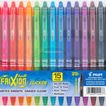 PILOT FriXion Clicker Erasable, Refillable & Retractable Gel Ink Pens, Fine Point, Assorted Color Inks, 10-Pack Pouch (11336)