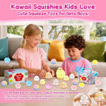 10 Pack Taba Squishy Toys kit with Toy Box & Cute Stickers, Kawaii taba Squishies Stress Relief Toys Party Favors for Kids 4-8 8-12, Squishy Fidget Toys for Kids , Birthday Gifts Toys for Girls 8-10