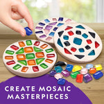 National Geographic Mega Arts and Crafts Activity Kit for Kids Ages 8-12 | Mosaic Art, Marbling Paint and Air-Dry Clay, 3 Craft Kits, 19 Art Projects, 100+ Components, Creative Birthday Gift