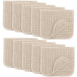 Comfy Cubs Muslin Burp Cloths 20x10" 10 Pack, Baby Burp Cloths - Multi | Large, 6-Layer, Ultra Absorbent 100% Cotton Burp Cloths for Baby Drool and Messes - Soft, Safe & Gentle for Boys & Girls